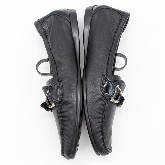 Agl Attilio Giusti Leombruni Black Leather Ballet Flat Driving Loafer 7.5 - Picture 8 of 12